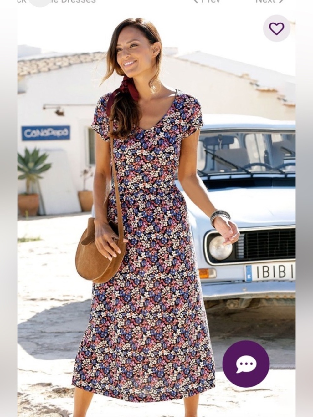 Lascana Floral V-neck Maxi Dress size 10